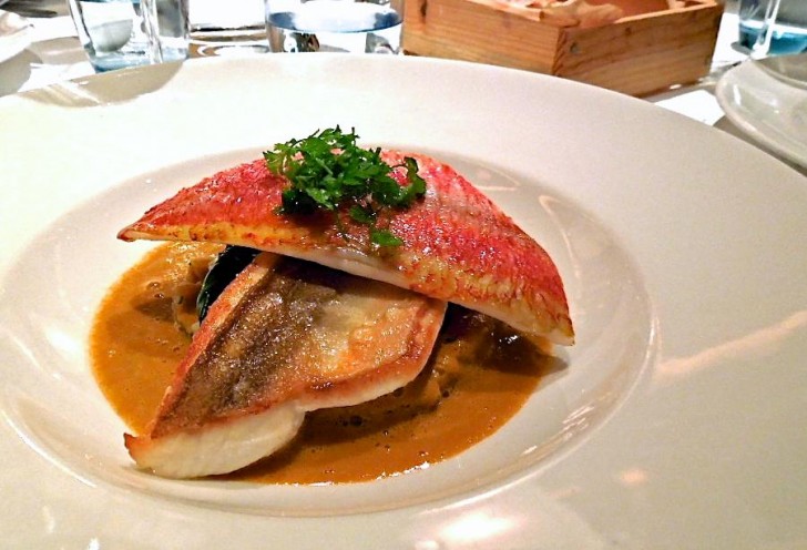 コース料理の魚料理