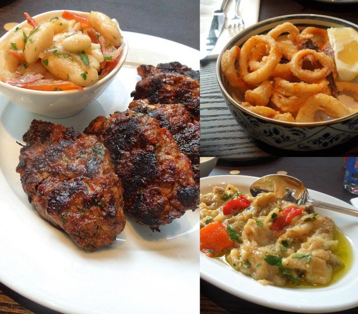 鶏ミンチのケバブは白いピラウライスがほしい塩加減。ナスが激うま!!